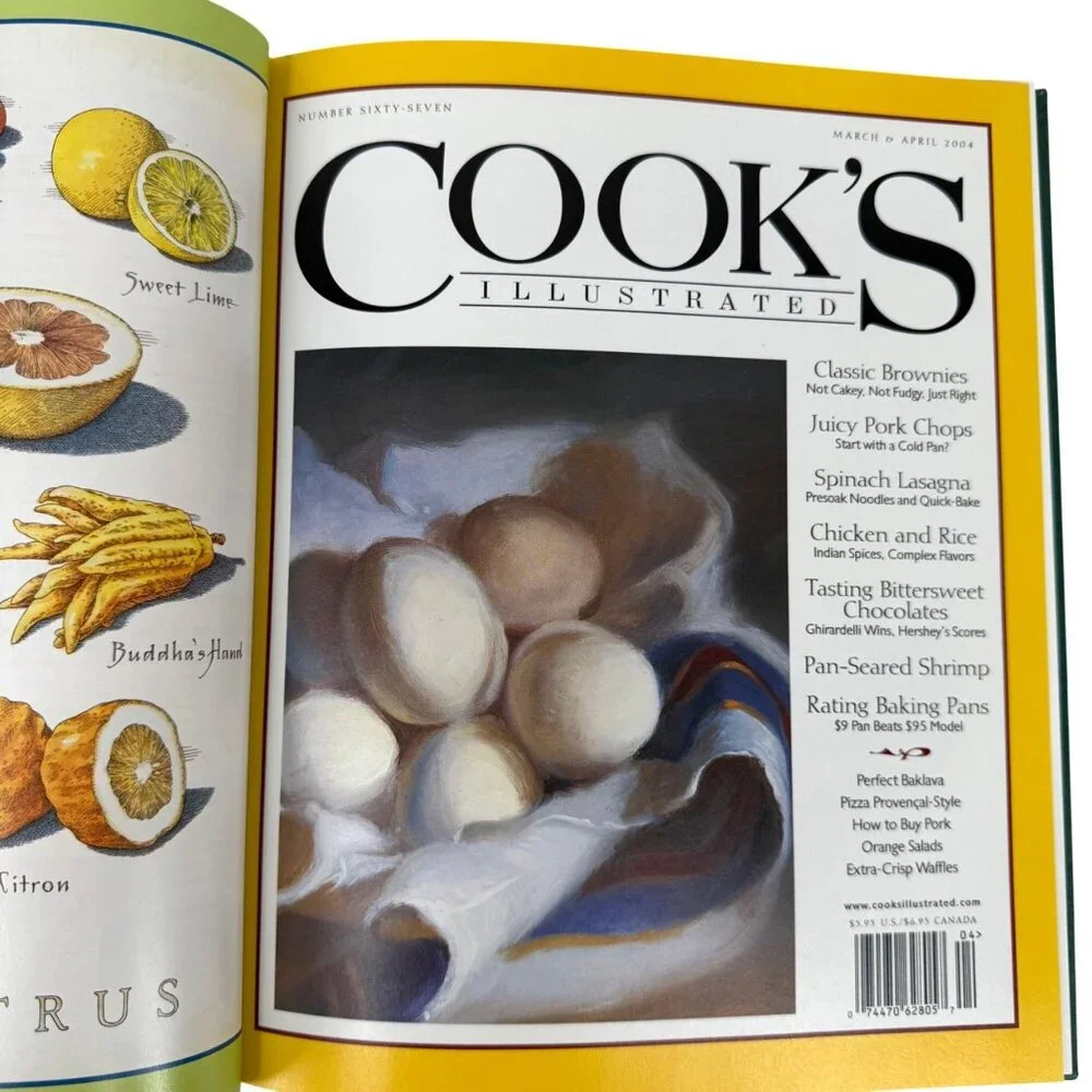 Cooks‎ Illustrated 2004 Annual Cookbook Hardcover Bound Volume Complete Year